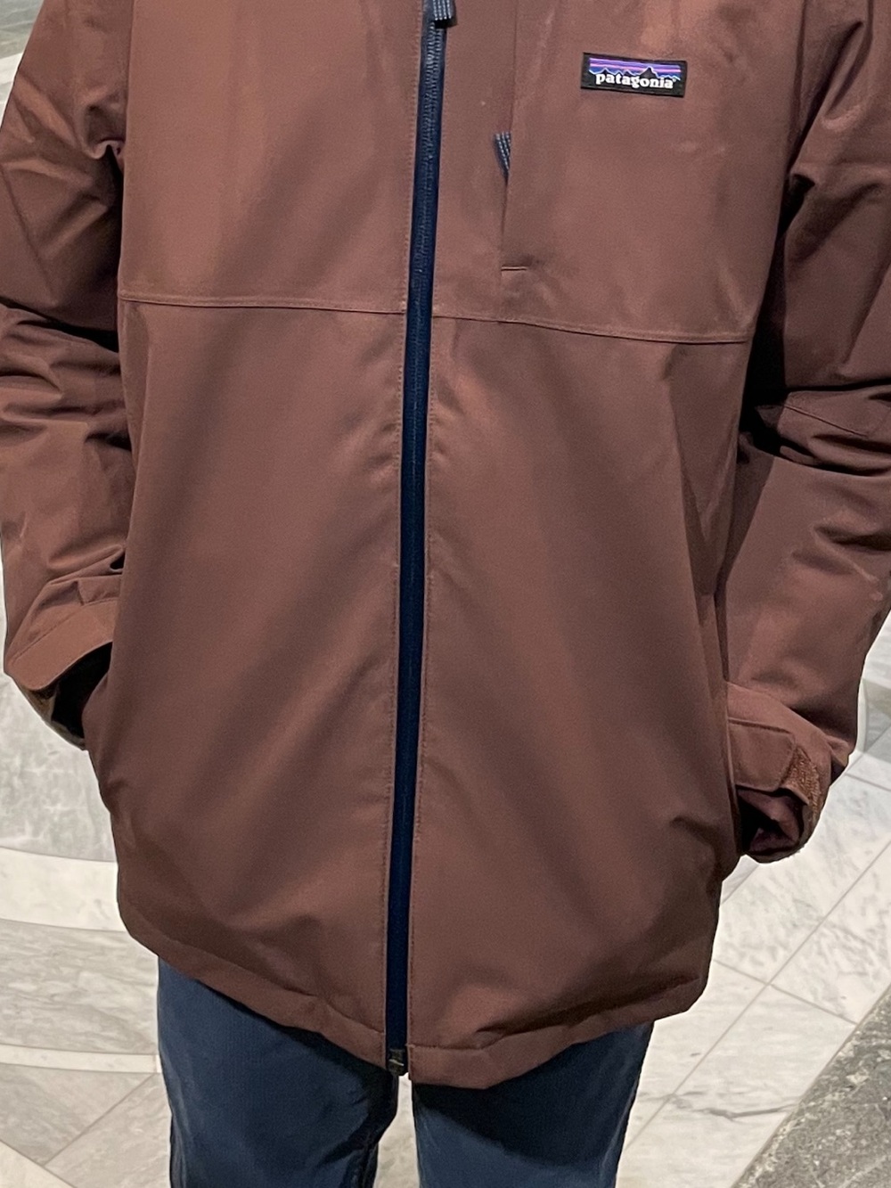 Patagonia Men's Dark Brown Waterproof Shell Jacket